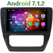 Quad Core 2GB RAM 16GB ROM Android 7.1.2 Car Radio Player Bluetooth Stereo FM MP3 Audio 2 din for Volkswagen Sagitar 2012-2014