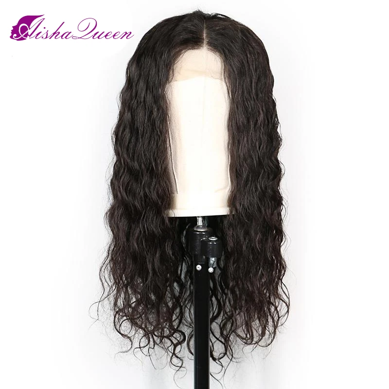 

Water Wave Lace Front Human Hair Wigs For Black Women Pre Plucked Hairline With Baby Hair Brazilian Remy Hair Wig Bleached Knots