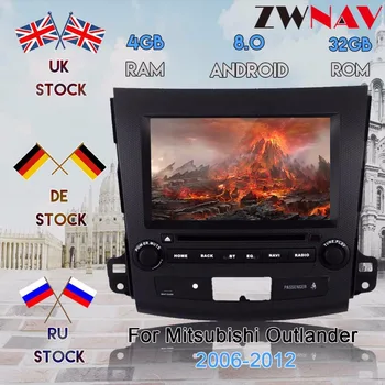 

Octa 8 core CPU, 4G RAM Android 8.0 Car radio GPS Navigation head unit for Mitsubishi Outlander 2007-2011 car dvd player stereo