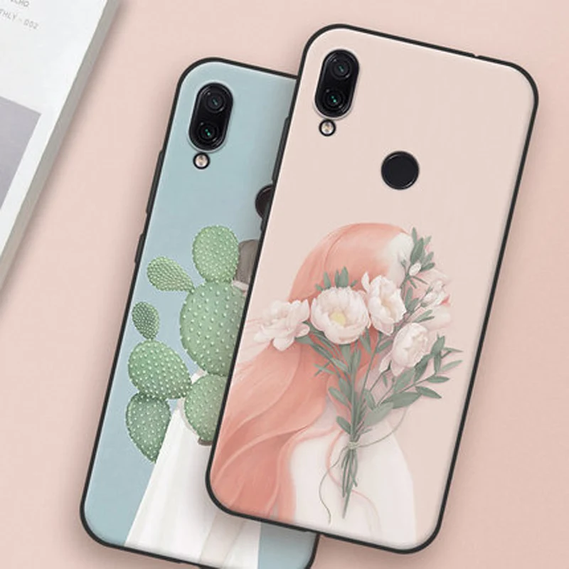 Чехол с полным покрытием для xiaomi redmi Note 7 роскошный мягкий чехол из ТПУ