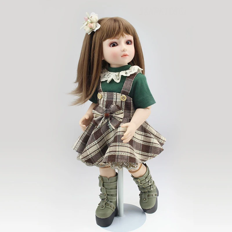 

Nicery 16inch 40cm Bjd Ball Joint Doll Girl Doll Full High Vinyl Christmas Toy Gift for Children Green T-shirt Green Shoes