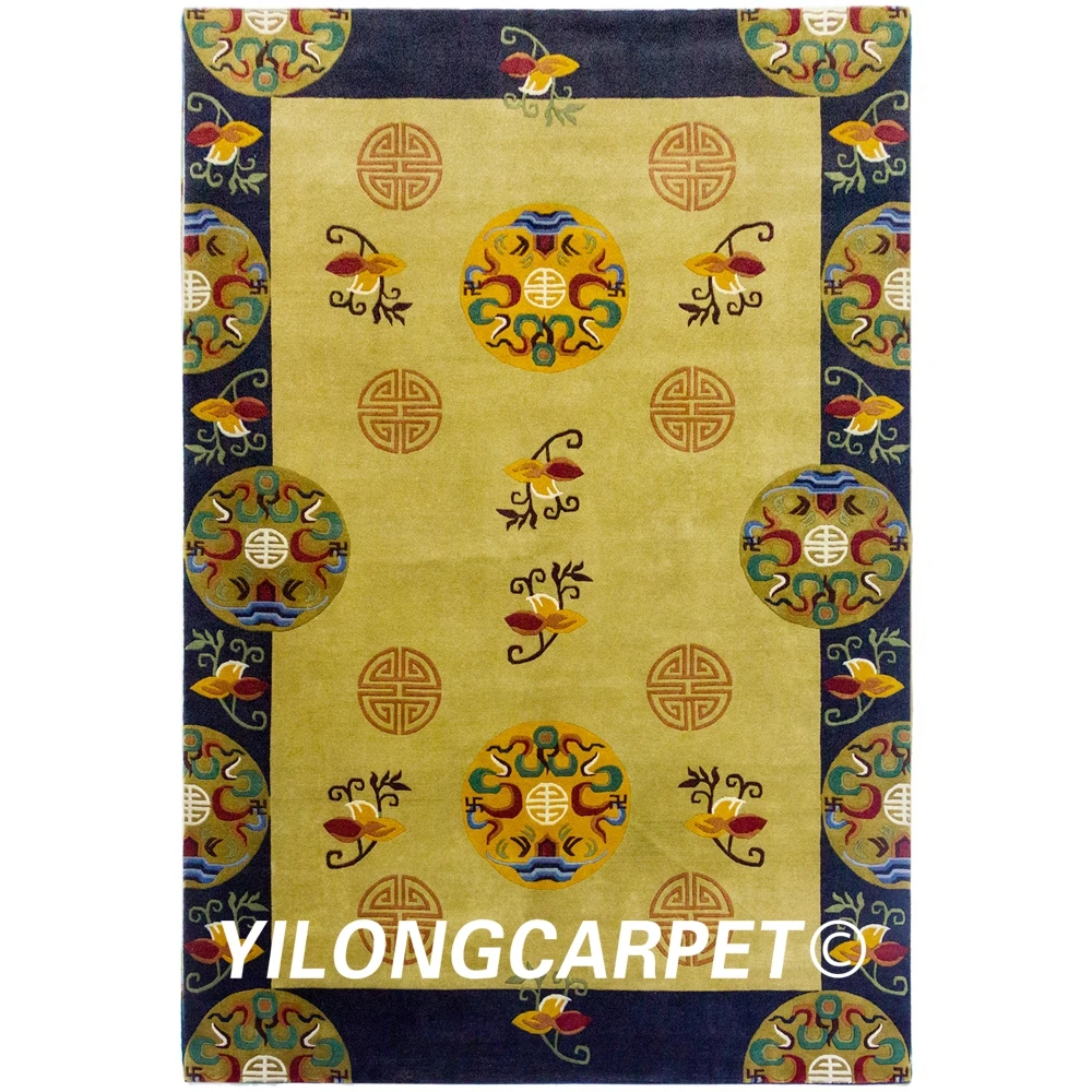 YILONG 6'x9' Непал ковры ручной работы Тибетский зона шерстяной ковер (N01 6x9)|Коврик|