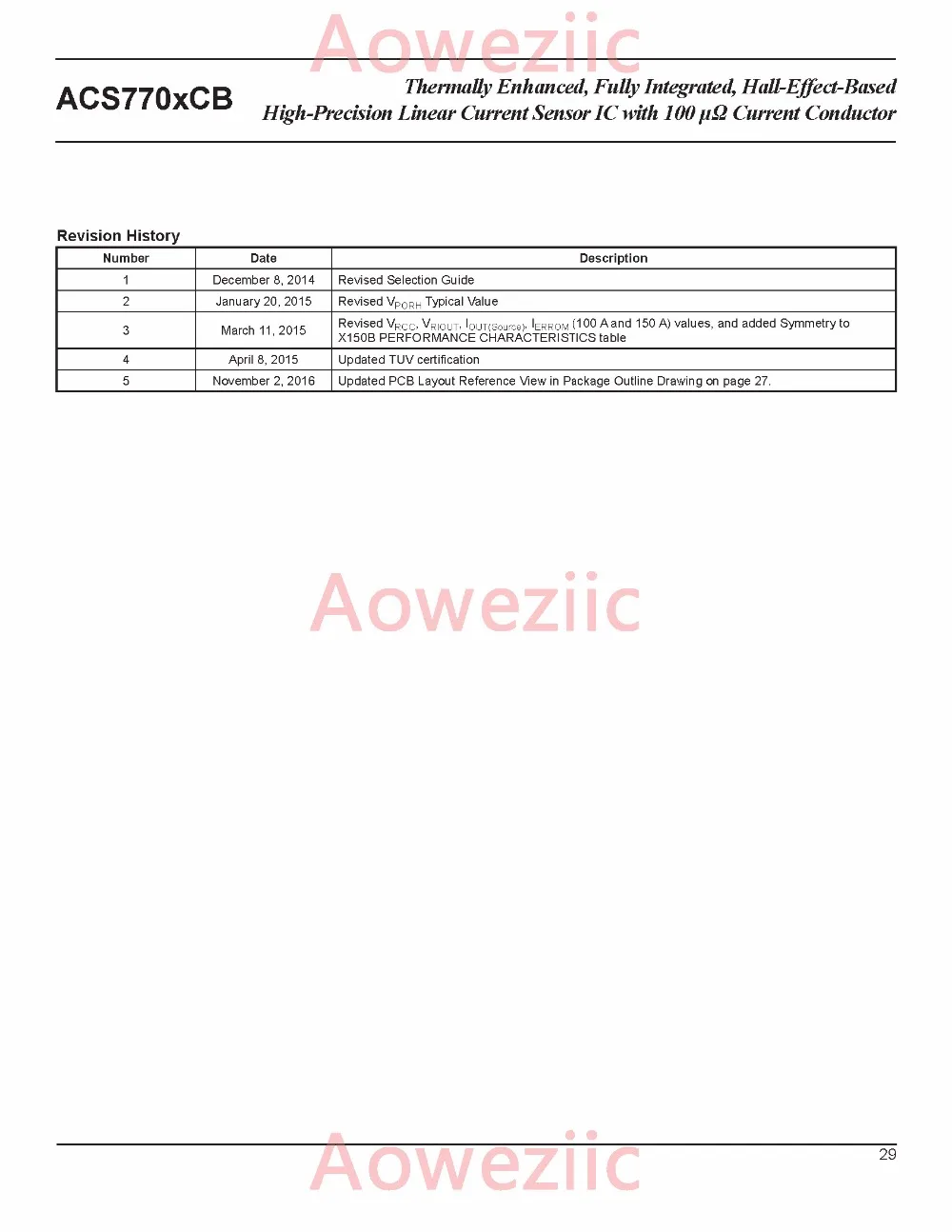 Aoweziic 1 шт. двунаправленный линейный ток Сенсор ACS770LCB-050B-PFF-T ACS770LCB-050B ACS770 40mV/1A