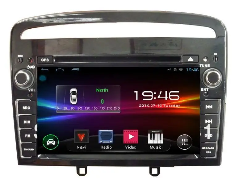 Discount 7" Android 9 for peugeot 408 2013,car DVD,radio,gps navigation,3G,canbus,Wifi,1GB,quad core, support obd,dvr,Russian,english 2
