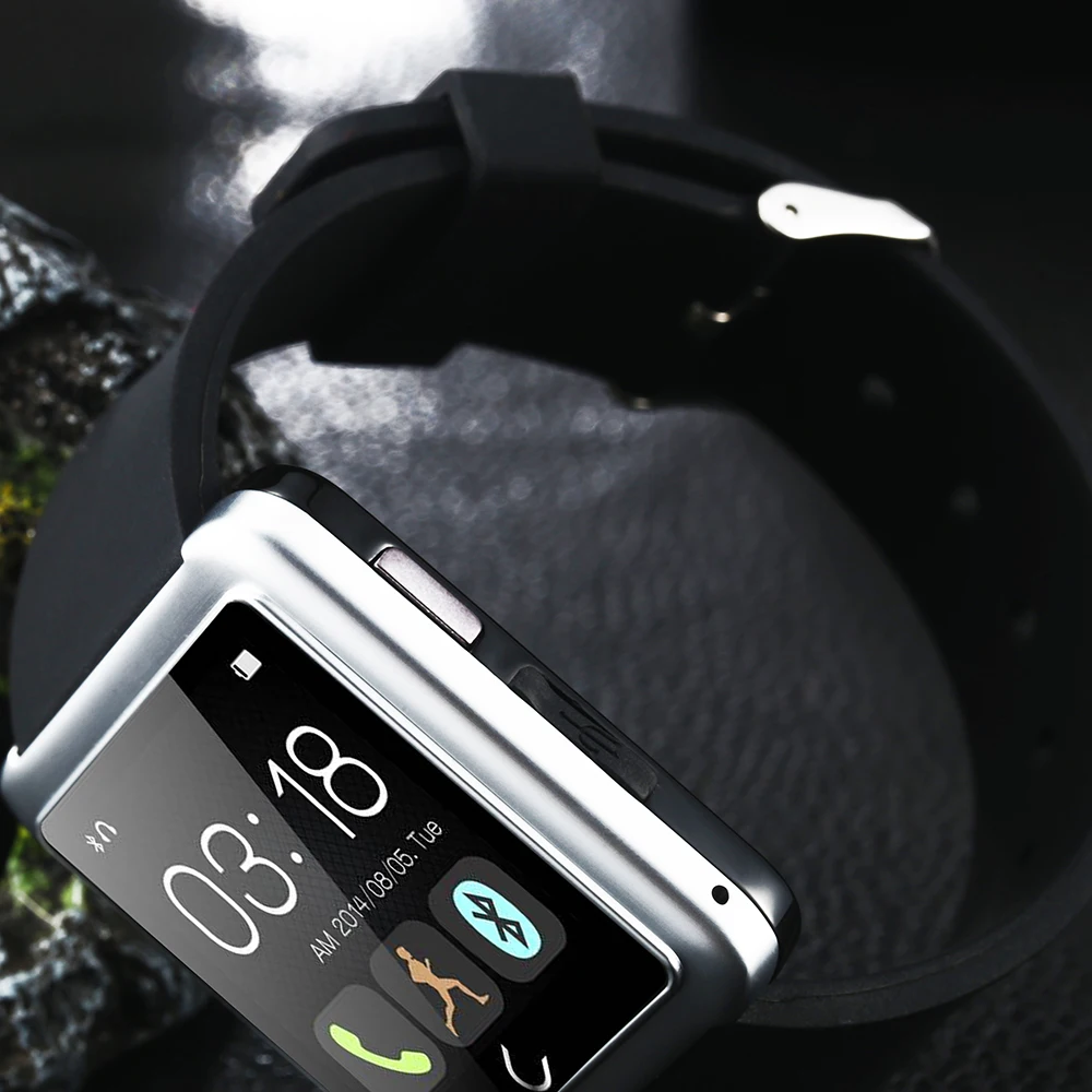 FLOVEME Luxury Bluetooth Smart Watch For Andriod IOS Smart Watch D2 Touchpad Pas