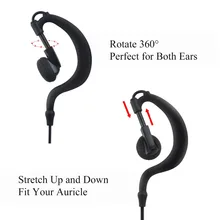 2.5mm headset with PTT MIC Walkie Talkie Earpiece for R40 Radio 115cm length earphone walkie talkie earpiece with throat mic