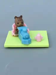 3-4 см супер мини ПВХ Sylvanian families поезд игровой набор фигурку игрушки Shirubania Япония мультфильм аниме куклы d11