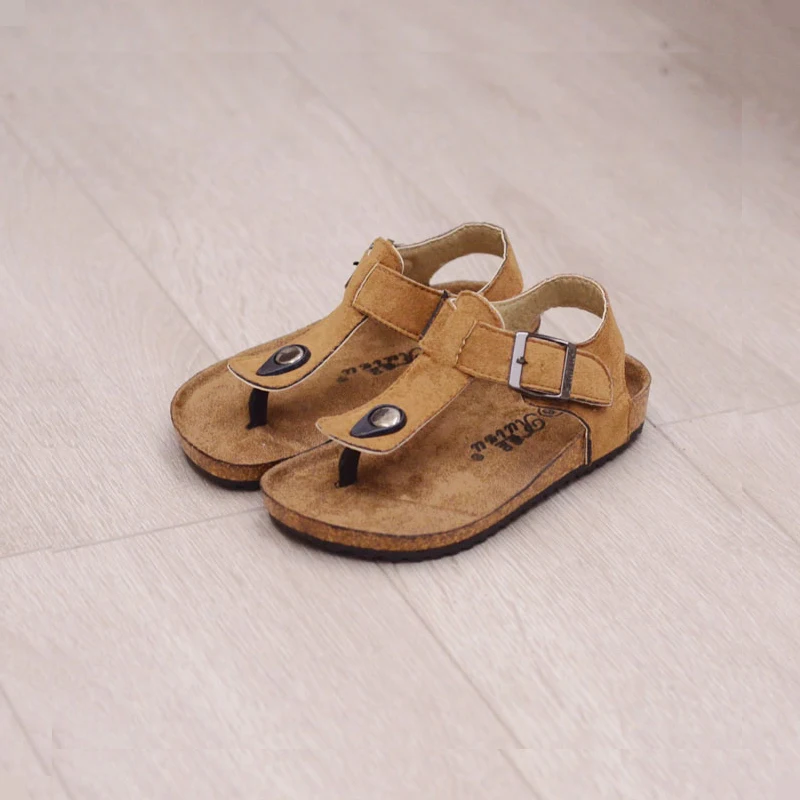 

2019 Spring and Summer Children Sandals Boys and Girls Softwood Slippers Flip-flops Beach Korean Version Sandals