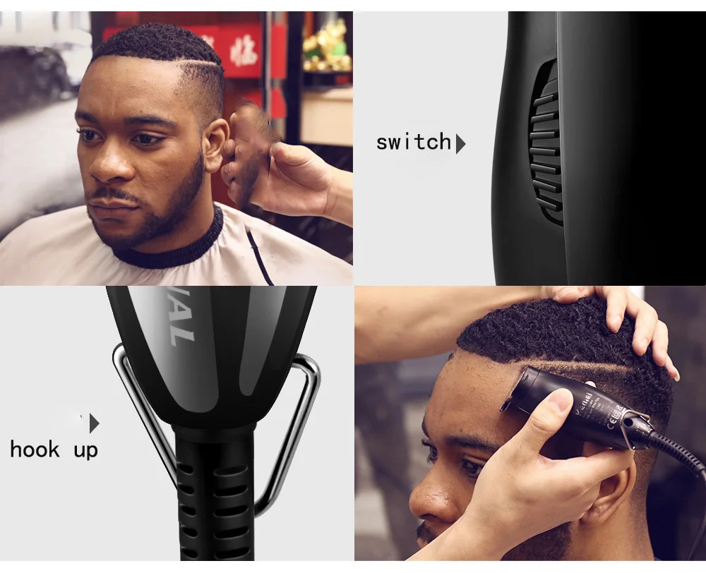 Kemei Professional Modelling Hair Trimmer 0mm Baldheaded Powerful Electric Barber Hair Clipper Razor graphic carving Limit Combs