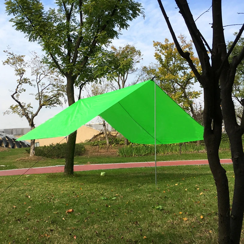 المحمولة خفيفة الوزن التخييم خيمة قماش القنب المأوى حصيرة الأرجوحة الغلاف للماء والعتاد خيمة البحر الشاطئ الصيد طبقة واحدة مكافحة الأشعة فو...