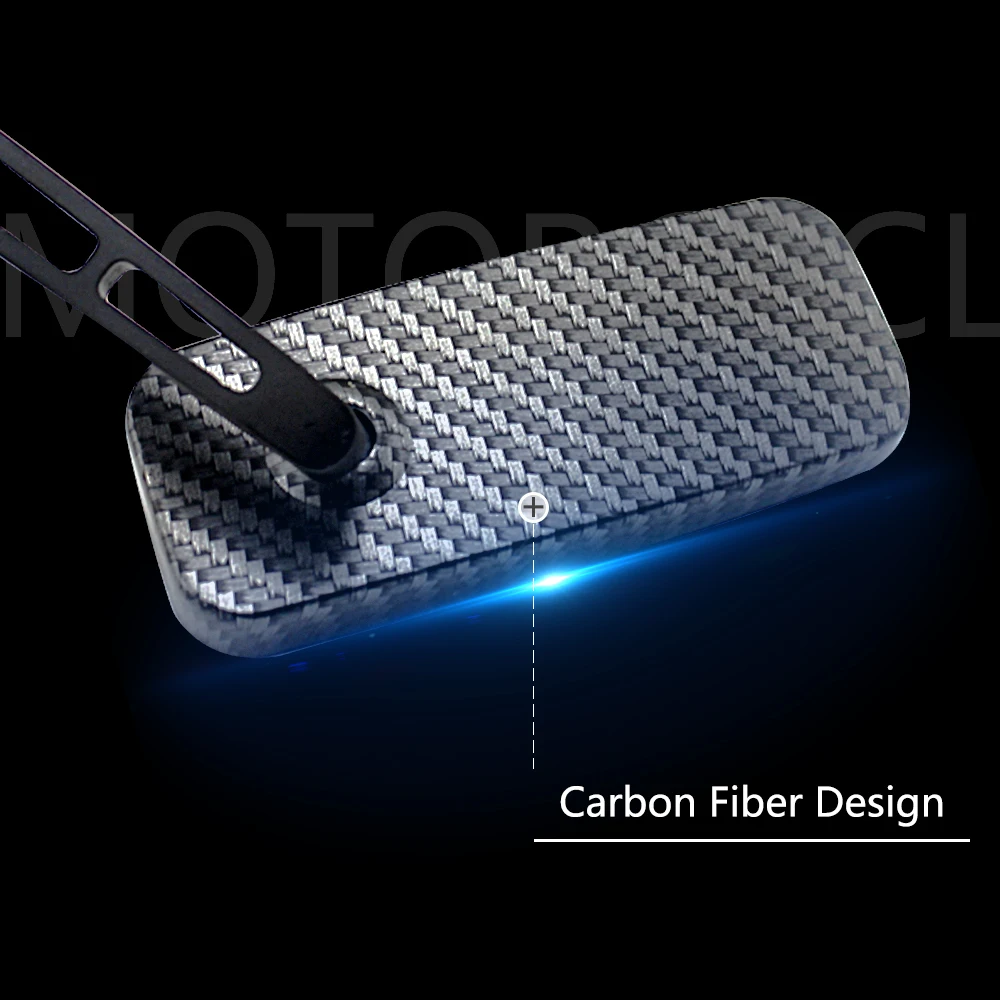 Универсальное боковое зеркало заднего вида для мотоцикла 8 мм 10 углеродное