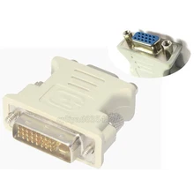 100 шт./лот DVI 24+ 1/DVI 24+ 5 мужчина к VGA переходник с внутренней резьбой для адаптера переменного тока DVI-D DVI-I DVI-A