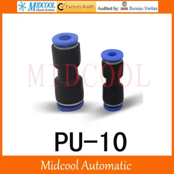 

Quick connector PU-10,10mm direct way pipe joint plastic socket pneumatic hose components,air fitting