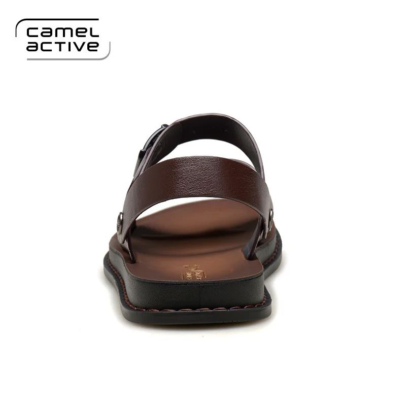 Chaussures De En Hommes Mode Confortable marron Plage 3730 Active Marque Sangle Loisirs Boucle Noir Cuir Camel Sandales Véritable RSqxWHwxUO