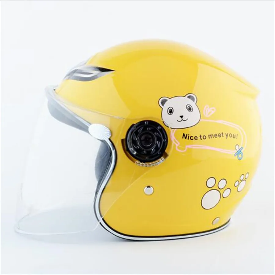 Nuoman бренд милый детский мотоциклетный шлем Детский теплый удобный скутер Мотор защитные шлемы для детей