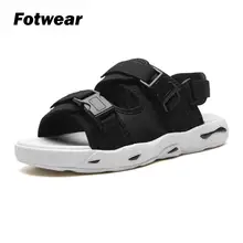 Мужские сандалии; домашняя летняя повседневная обувь для подростков; сандалии-гладиаторы с открытым носком на платформе; пляжные сандалии; легкая модная обувь