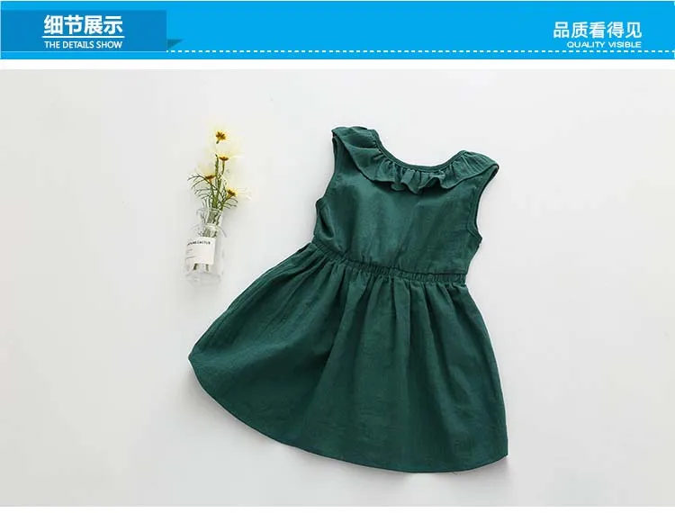 2018 Summer 2 3 4 6 8 10 Years Birthday Children Red Blue Backless Princess Elegant Bow Kids Party Dance Prom Dress For Girls (5)