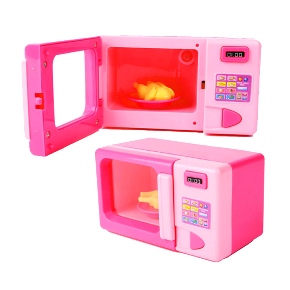 1 PCS Kitchen Mini Simulation Microwave Oven Toy Kids Children Play House Microwave Oven Gift Toys 11.5CM*6.5CM*6CM