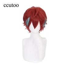 Дивизия рэп битва гипноз MIC Doppo KannonzaKa короткий натуральный оранжевый синий смешанный синтетический парик для косплея волос+ парик Кепка