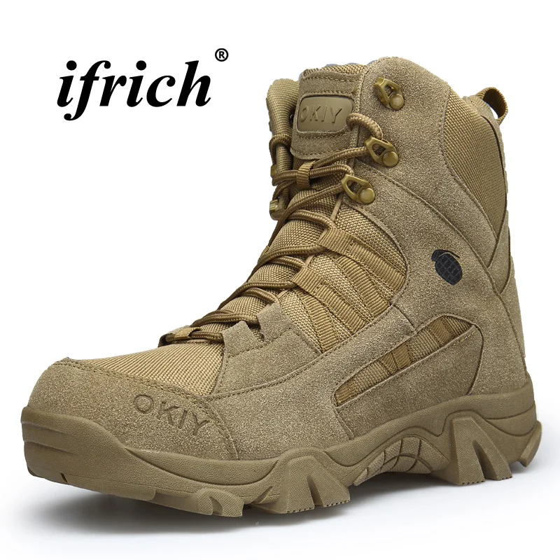 Militar Exército Homens Para Botas Mens Tendência Do Nova Táticas Top De Quality Beige Com Tamanho Moda Sapatos khaki Alta Zíper Grande fPBqW