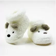 Fashion Newborn Baby Socks Unisex Boy Girls Cute Bear Crib Warm Shoes Toddler bebe Sapatos 0