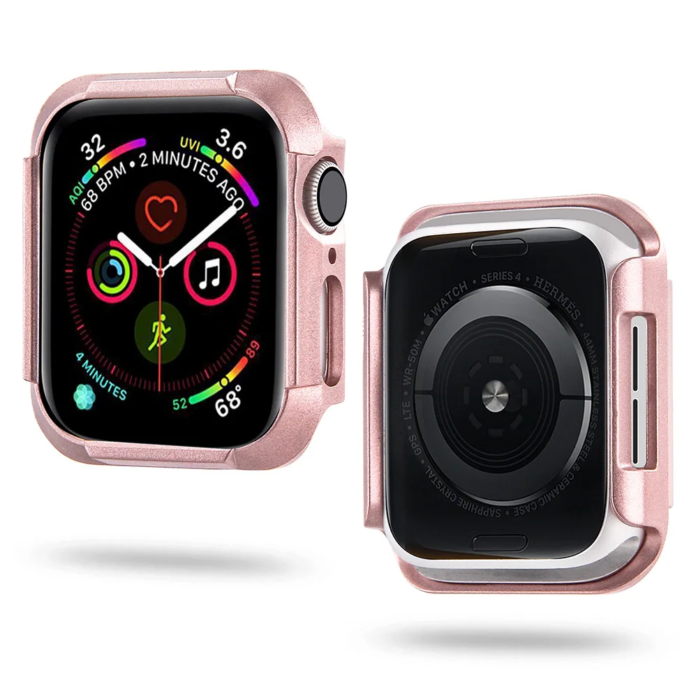 Модный бампер 40 мм 44 для Apple Watch SE Series 6 5 4 чехол легкий тонкий защитный из