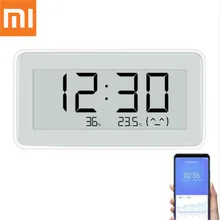 Original xiaomi mijia bt4.0 sem fio inteligente relógio digital elétrico ao ar livre higrômetro termômetro lcd ferramentas de medição temperatura