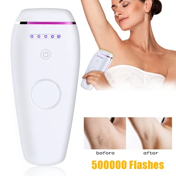 

500000 Flashes Laser Depilator IPL Epilator Permanent Hair Removal Touch Body Leg Bikini Trimmer Photoepilator For Women