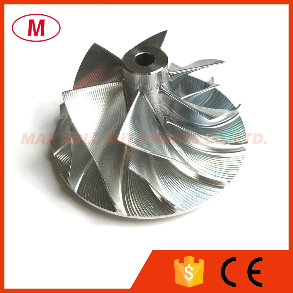 

CT16V Turbocharger Aluminum 2618/Point Milling compressor wheel/Turbo Billet compressor wheel 36.04/48.00mm 6+6 blades for 1KD