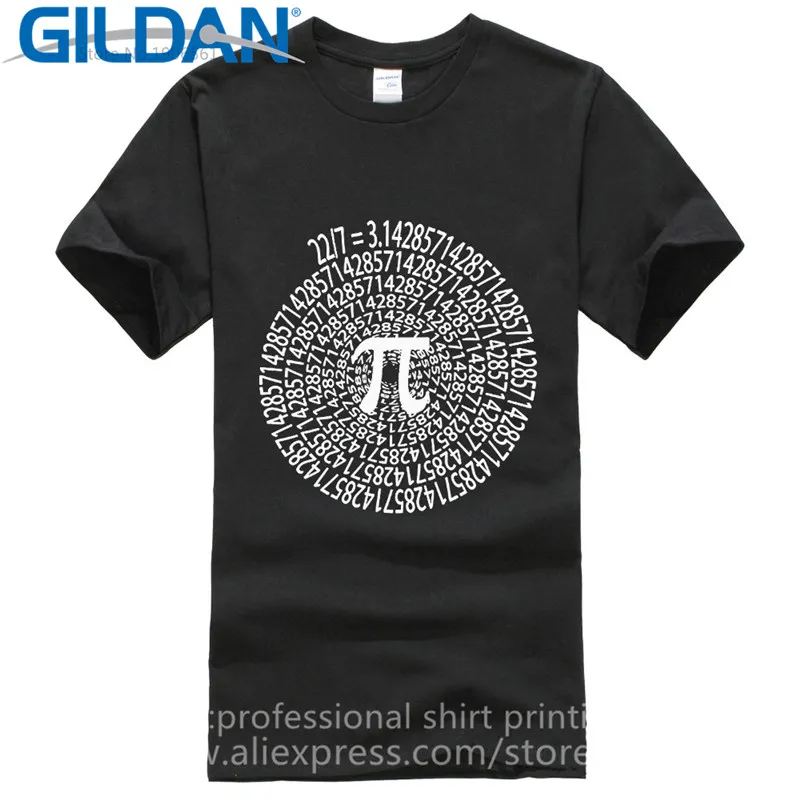 

2017 New 100% Cotton Gildan Premium Men Pi Approximation Day Stem Math Science Nerd Spiral O-Neck Short-Sleeve Tee Shirts