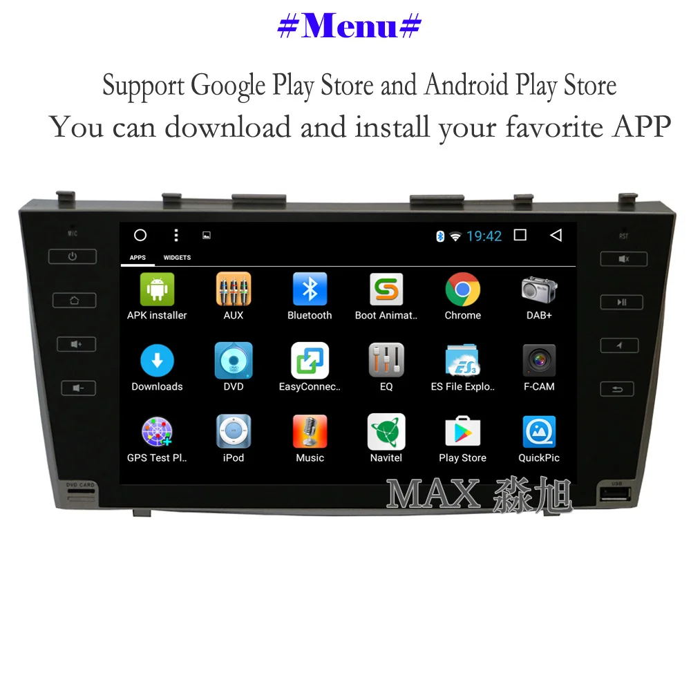 Clearance MAX Android 8.1.0 Car DVD Player for Toyota Camry 40 2006 2007 2008 2009 2010 2011 GPS Navigation System Car Radio 4G WiFi SWC 3