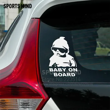

10 Pcs Baby on board Automobiles & Motorcycles Waterproof Reflective vinyl Sticker For fiat Renault seat volvo opel accessories