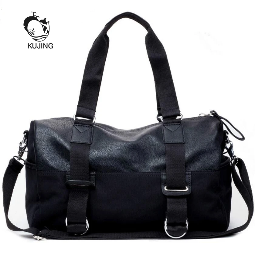 

KUJING Men And Women Bag Canvas Travel And Leisure Bag Women High-capacity Shoulder Messenger Bag Multi-purpose Business Men Bag