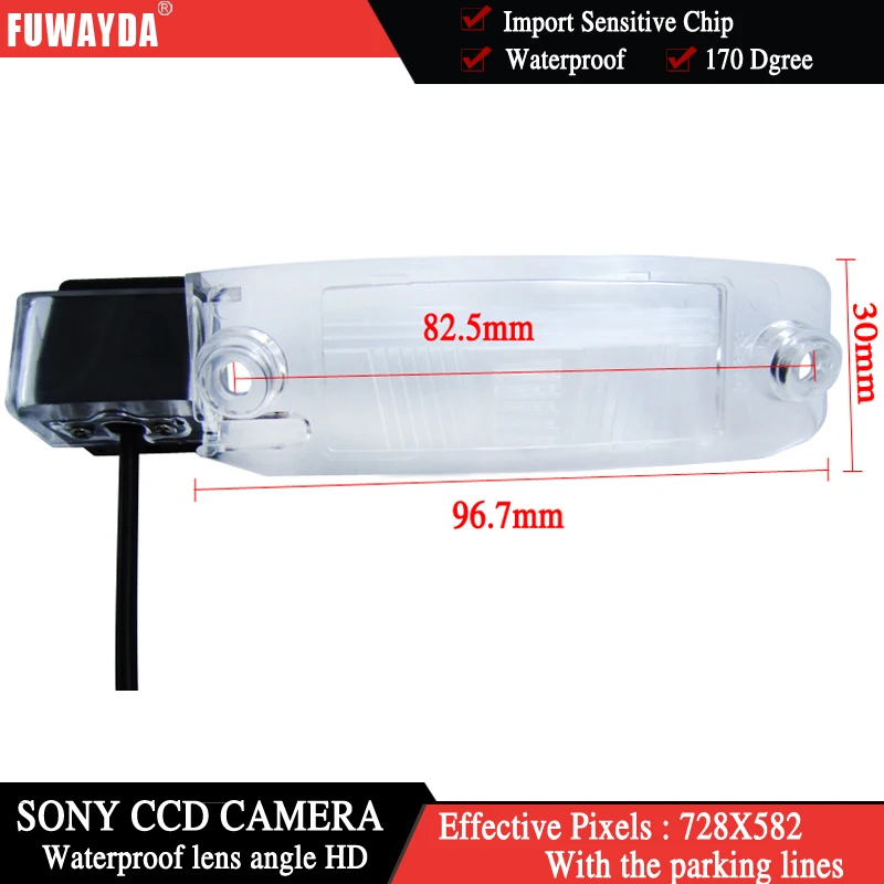 FUWAYDA Беспроводной Цвет для SONY CCD автомобильный Чип камера заднего вида KIA SPORTAGE R 2010