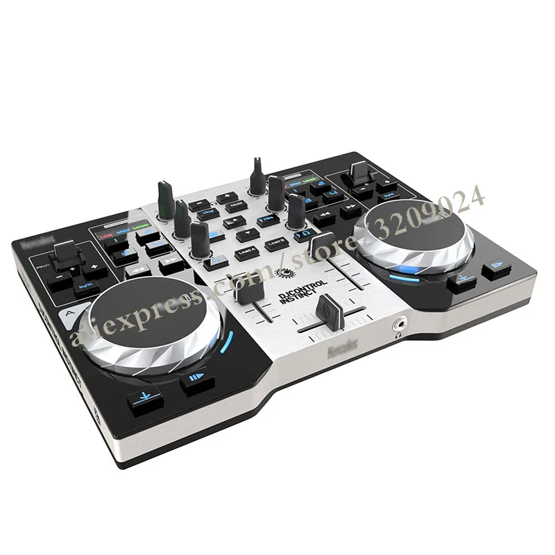 

Pro DJ Controller to Play Players Playing Disc Audio Mixing Console Sound Mixer with 3.5 mm Stereo Jack Output 2 Rca Output