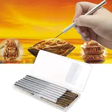 7 шт. деревянные ножи и инструменты для Резки Набор мини орех гравировка алюминиевый гравер поставка