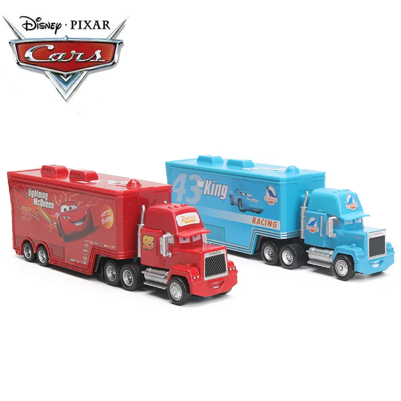 4-21 см disney Pixar Cars 2 игрушки Молния Маккуин Мак дядя TruckThe King Чико Хикс 1:55 Diecast модель автомобиля игрушка Дети мальчик подарок