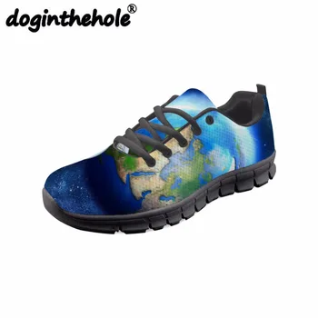 

doginthehole Galaxy Space Printing Men Running Shoes Cool Sneakers for Women Outdoor Sport Shoes Breathable Mesh Shoes Summer