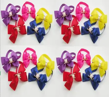 

(100pc/lot) 2019 New Pet Dog Ribbon cute rose Bow Bowties New Arrival Ties Cute Dog Bow Tie Dog Grooming Supplies YY22603