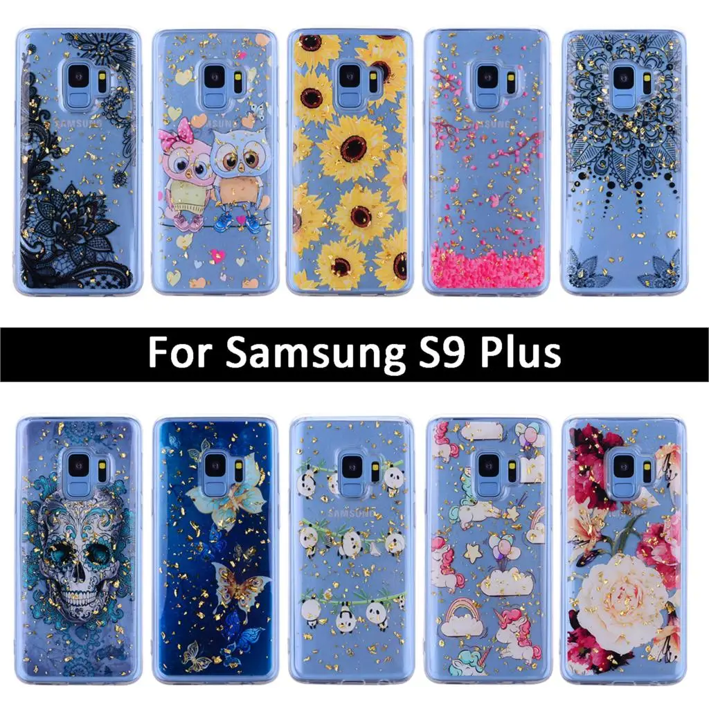 Модный чехол с узором для Samsung Galaxy S9 Plus G965F ракушки S9Plus S9P Платиновые эпоксидные