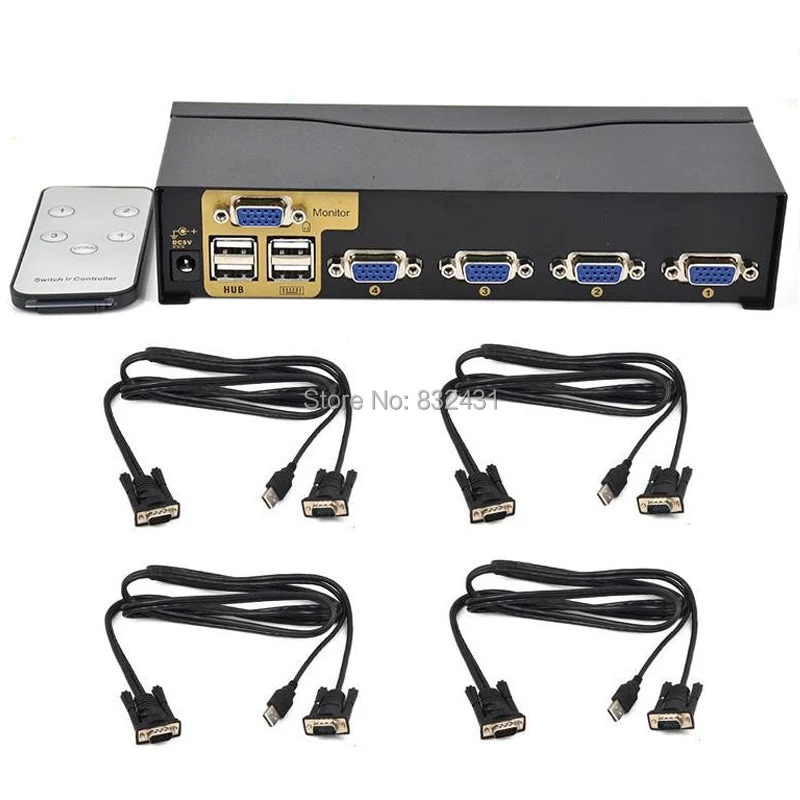 4 Port Smart USB KVM Switch 10