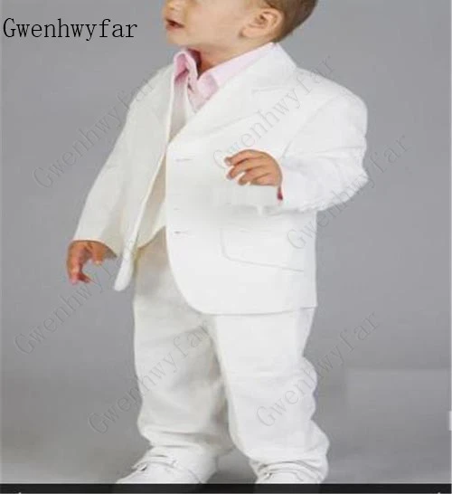 baby boy white linen suit