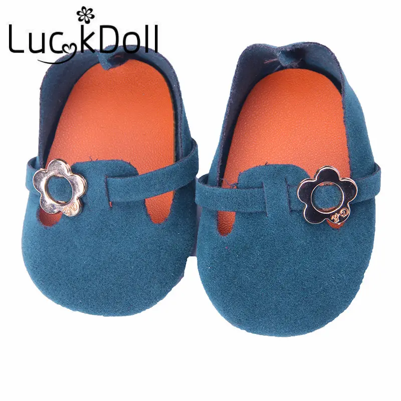 LUCKDOLL/однотонная Симпатичная модная обувь, 18 дюймов, американские и 43 см, Детские аксессуары для кукол, игрушки для девочек, поколение, подарок