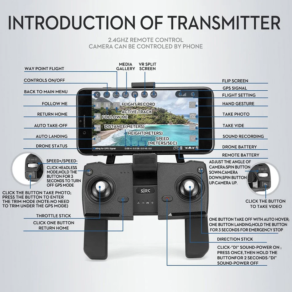 Радиоуправляемый вертолет гоночные дроны gps Дрон с Wifi FPV 1080P HDCamera Квадрокоптер управление жестами складной Дрон Vs CG033 VS F11 игрушка