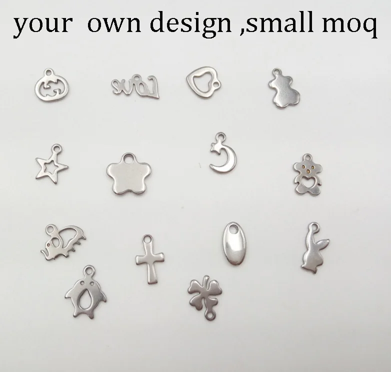 

custom stainless steel charm design your own pattern small quantity