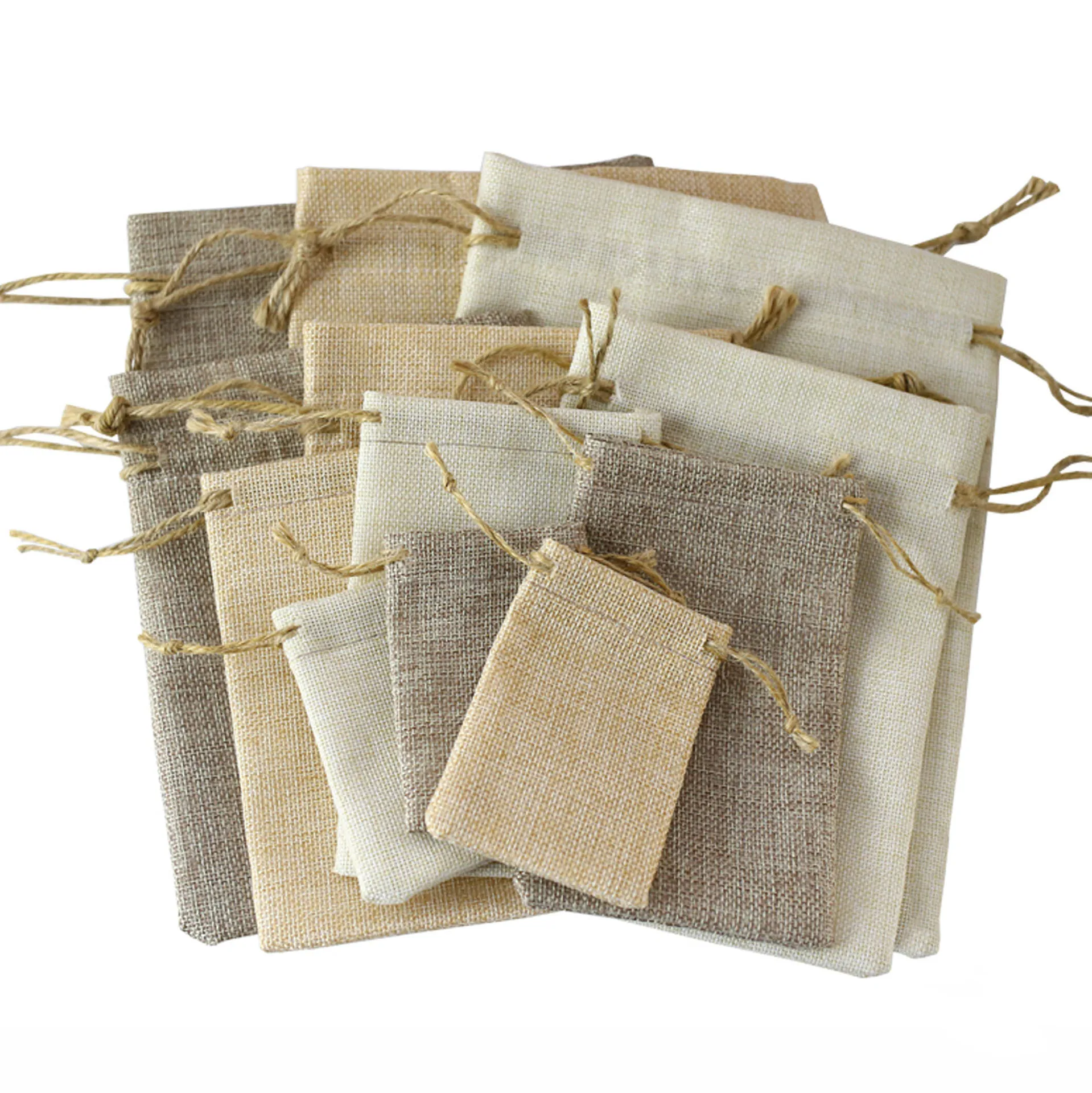 

Jewelry Bags Jute Drawstring Bag Bead Packaging Bags Gift PouchesADS