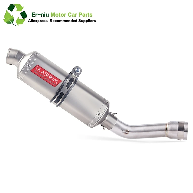 

Motorcycle Muffler Exhaust Full System Connect Link Pipe Middle Pipe Slip On For YAMAHA FZ1 FZ1N FZ1000 2005-2016