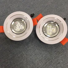 Светодиодный прожектор 3 Вт 20 шт./лот 75 Диаметр светодиода круглый подпушка свет 110v220v встраиваемые Led Розничная 5 лет гарантийного времени