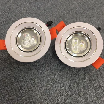 

2019 new Led Spotlight 3w 20pcs/lot 75mm diameter Led Round Down Light 110v220v Recessed Led Retail 5 years Warranty time