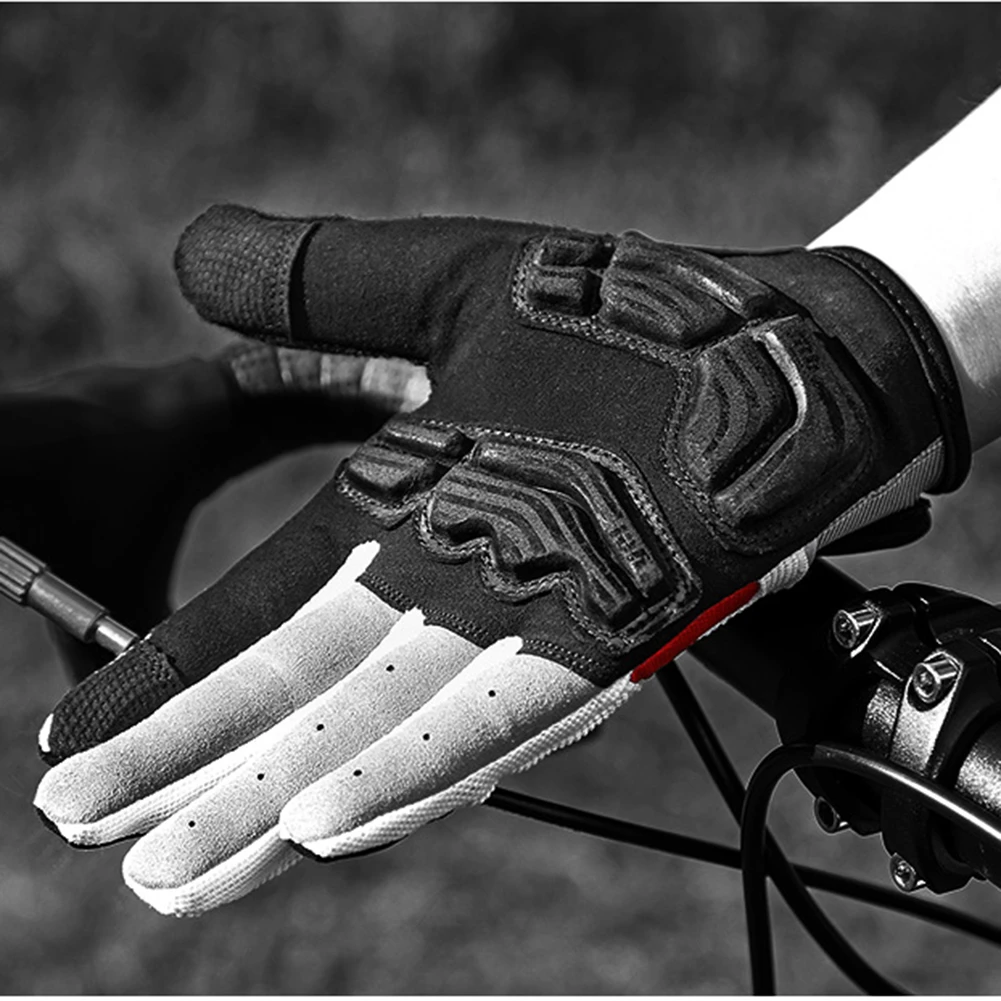 Для INBIKE велосипедные перчатки полный палец горный велосипед дорожные велосипедные перчатки антистатические анти-шок Нескользящие перчатки высокого качества